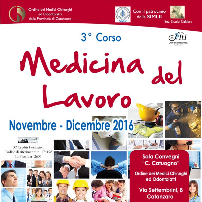 programma medicina del lavoro 2016